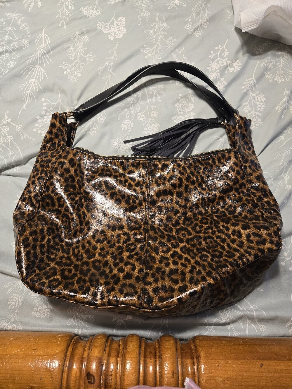 Pretty Simple Leopard Print Shoulder Bag - Brown
